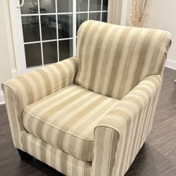 Striped Accent Chair