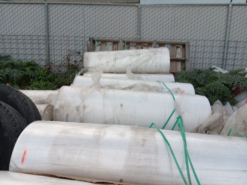 Industrial Rolls Of Plastic Very Heavy Approximately 800 To 900 Lb Of Roll You Must Move $300 Each
