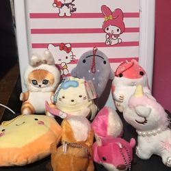 Keychain Plushies lot of 8 pcs. $15