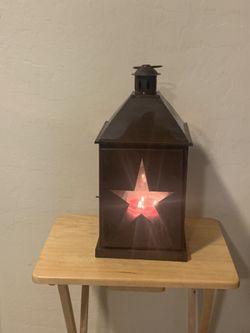 Beautiful metal and glass star lantern