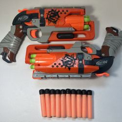 Nerf A4325 Zombie Strike Hammershot Blaster/Two Blasters!