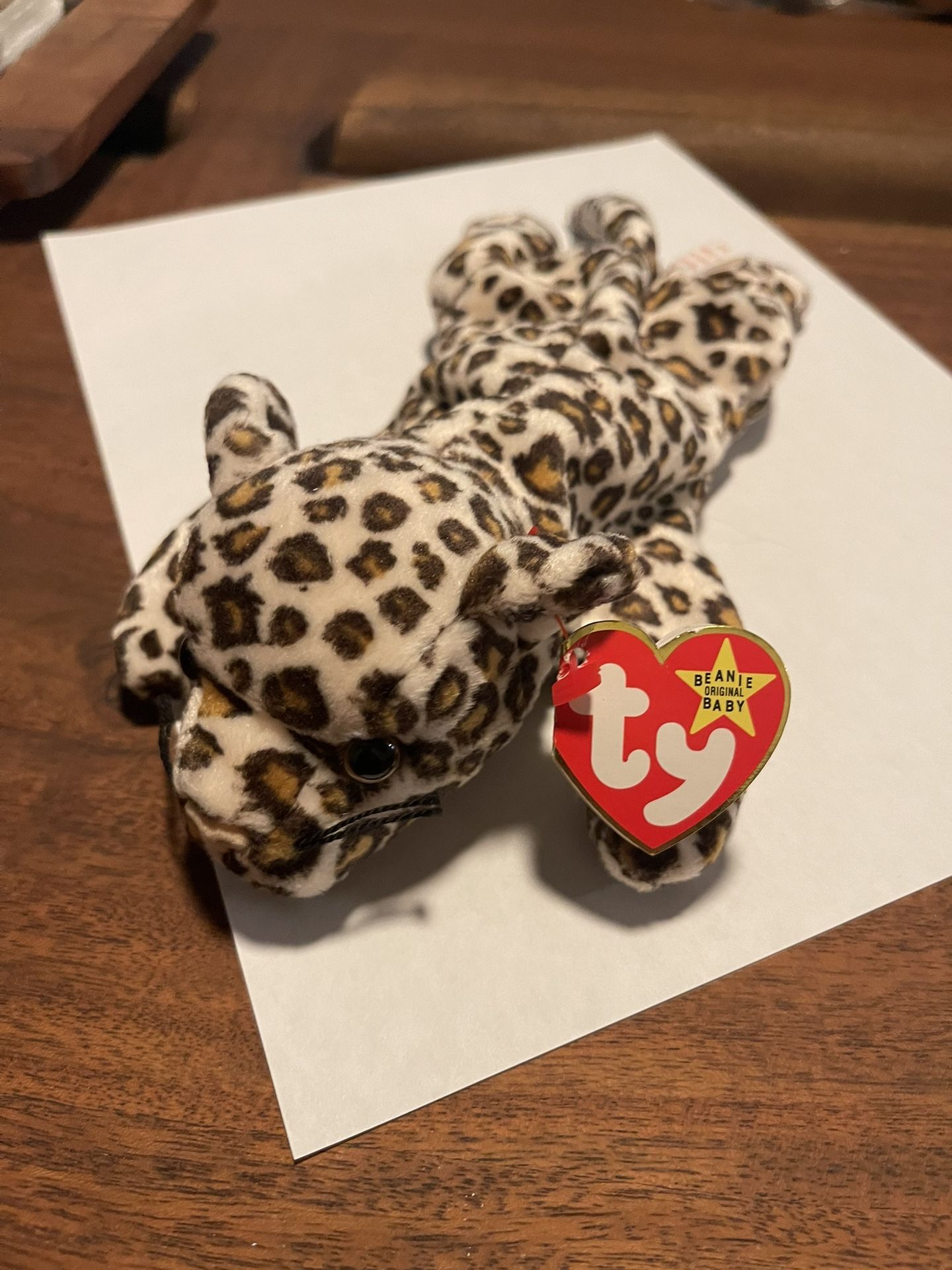 “FRECKLES” Leopard Beanie Baby - RARE 1996 w/ Errors