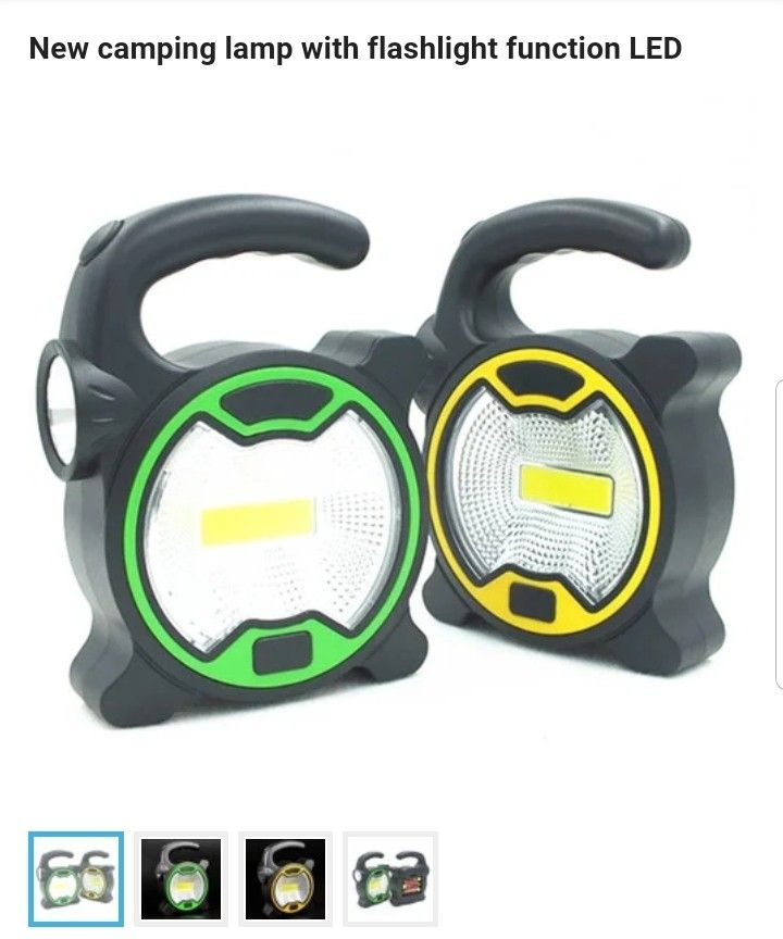 camping lamp with flashlight function LED
