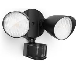 LUTEC 32W 2500 Lumens Security LED Lights, Outdoor Motion Sensor Light, 5000K Daytime Light, IP65 Waterproof, Dusk to Dawn, Flood Light with Detector