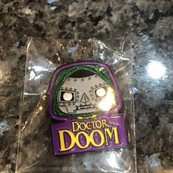 Funko Marvel Collector Corp Doctor Doom Pin.  Size 1 1/2 Inch Pin.  Brand New 