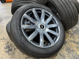 🚚FREE DELIVERY 22" Cadillac Escalade Platinum OEM wheels rims BRIDGESTONE 275/50/22 100% TPMS