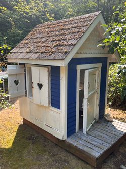 Wooden Kids Outdoor Playhouse