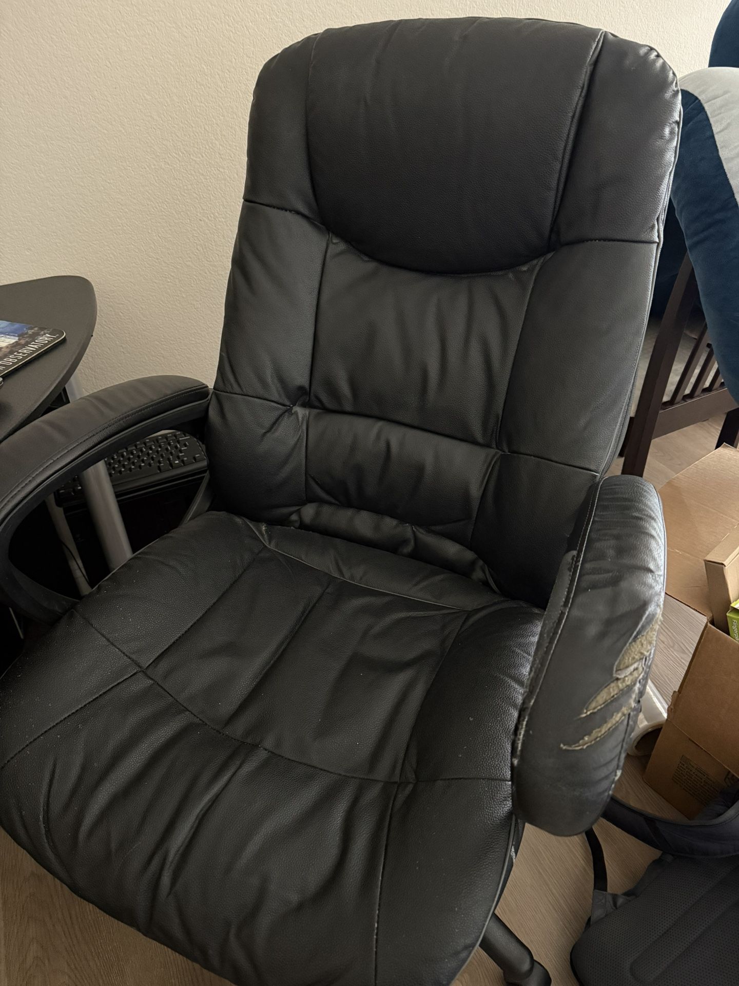 Black Leather Office Chair