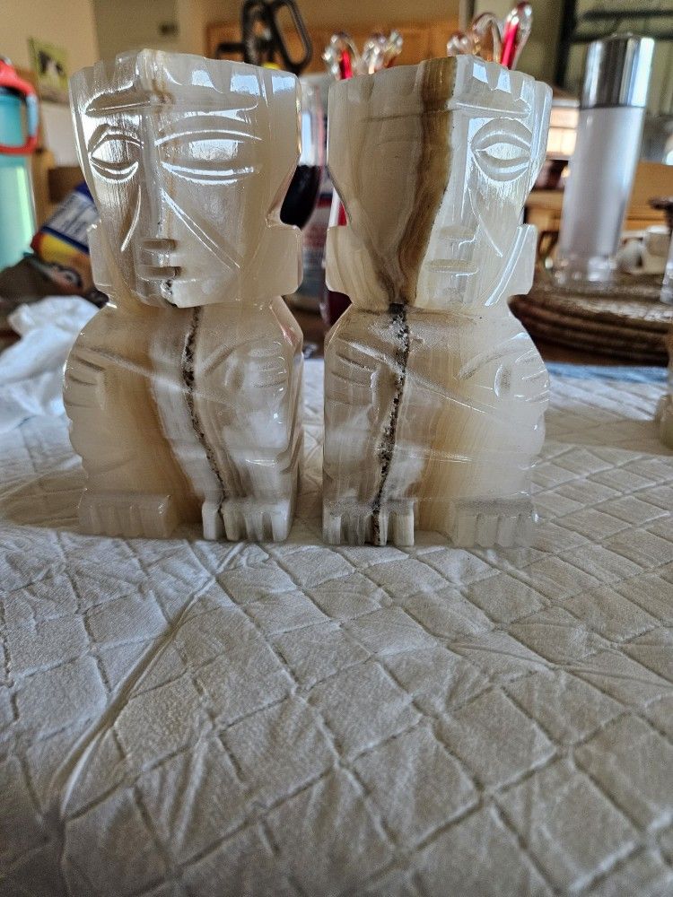 Pair Onyx Bookends