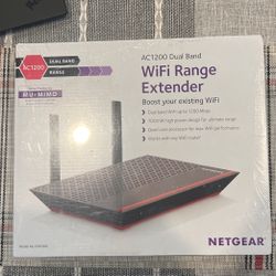 Netgear EX6200-100NAS AC1200 Desktop WiFi Range Extender (EX6200)