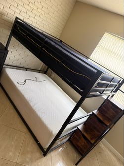 bunk bed  full size bed frame like new