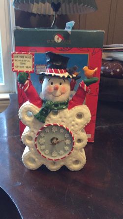 NIB Snowman ⛄️ Clock