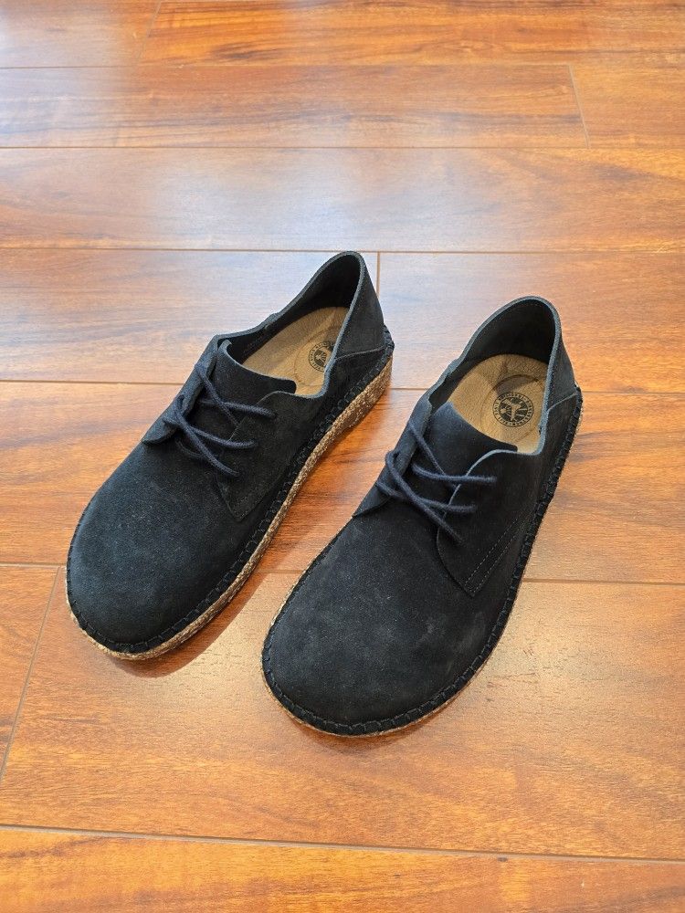 Birkenstock Women's Gary Suede Low Top Sneakers Black Size 36