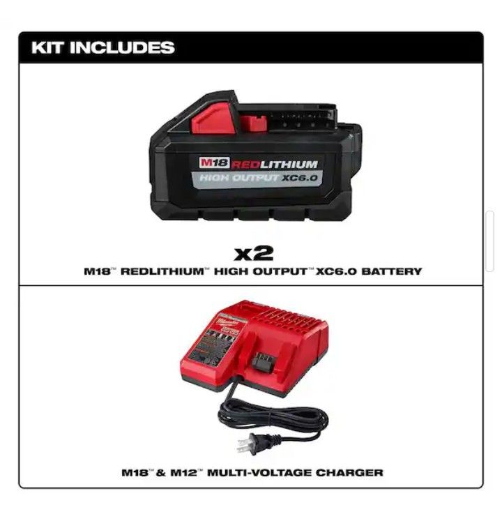 Brand New Milwaukee XC6.0 High Output 6ah 18 Volt