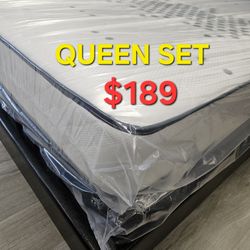 New  !! QUEEN SET $189 !! ** MATTRESS AND BOX SPRING