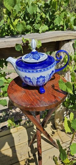 Vintage Bombay Cobalt Blue Teapot