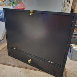 Black Fold-Down Desk / Wall Desk – Storage, Space-Saving