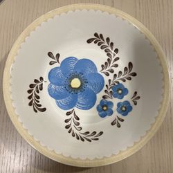 Royal China Jeannette Serving Bowl 12” Blue Floral Flower Vintage