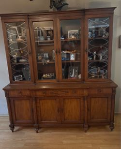 Cherry wood hutch