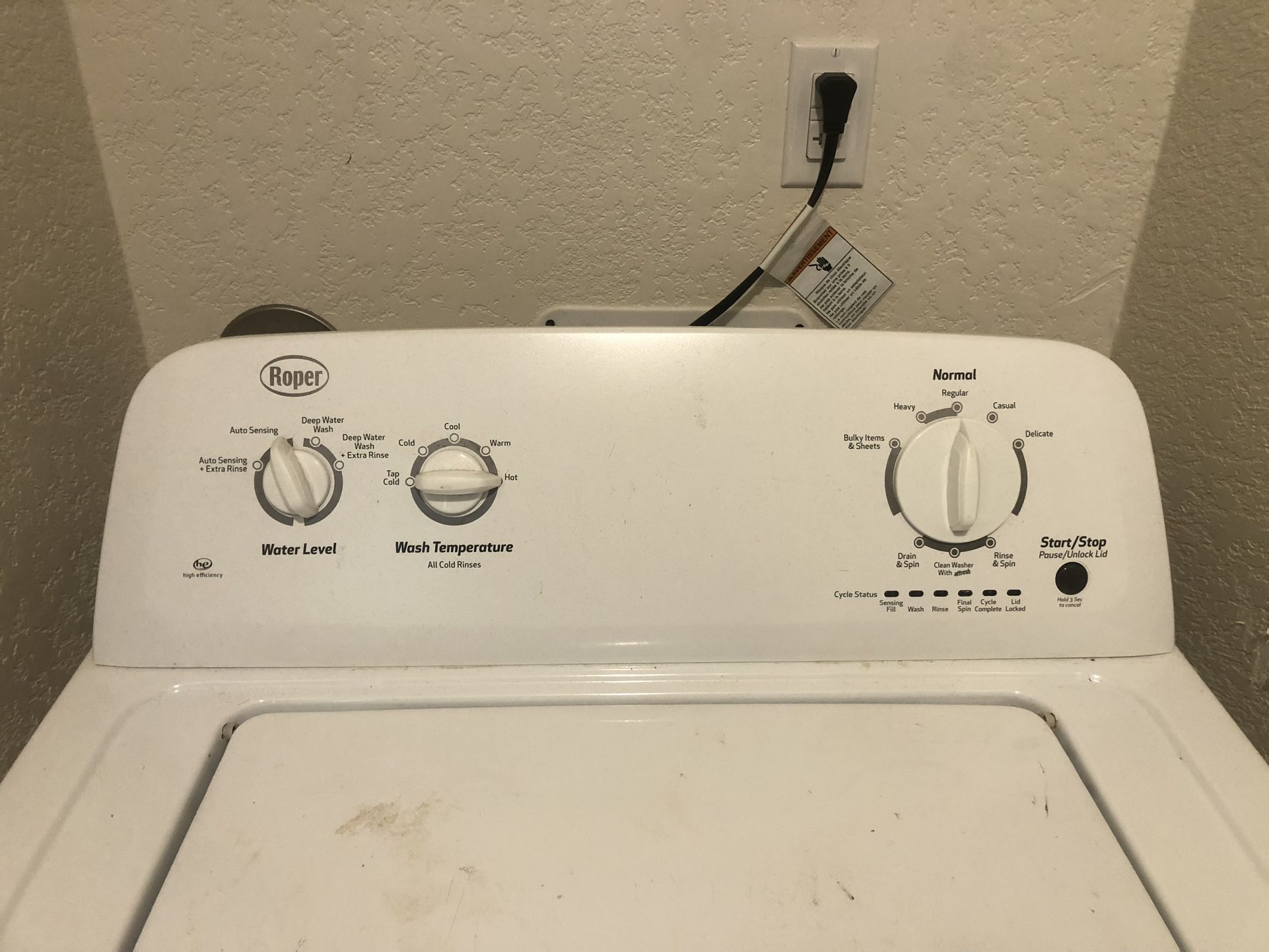 Roper Washer