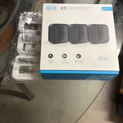 Blink Security Cameras 3 Pack, New.