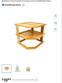 Brand new 3-tier bamboo dish rack