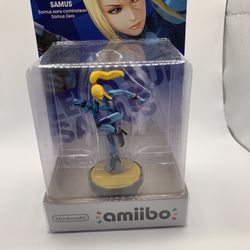 Nintendo Amiibo Super Smash Brothers Zero Suit Samus Figure