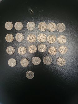 24 nickels 1940 to 1964 I think feu pices cilver