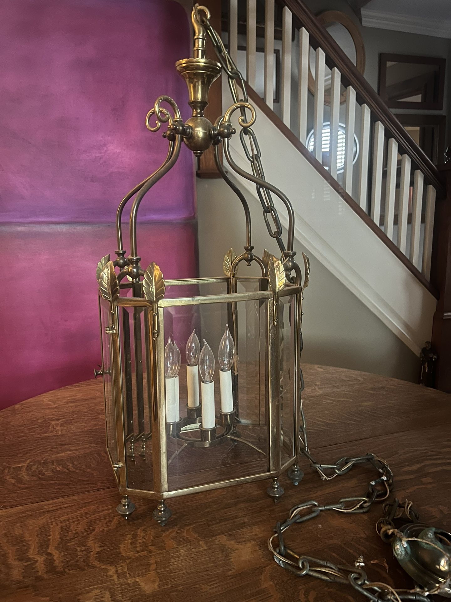 Vintage Brass Chandelier