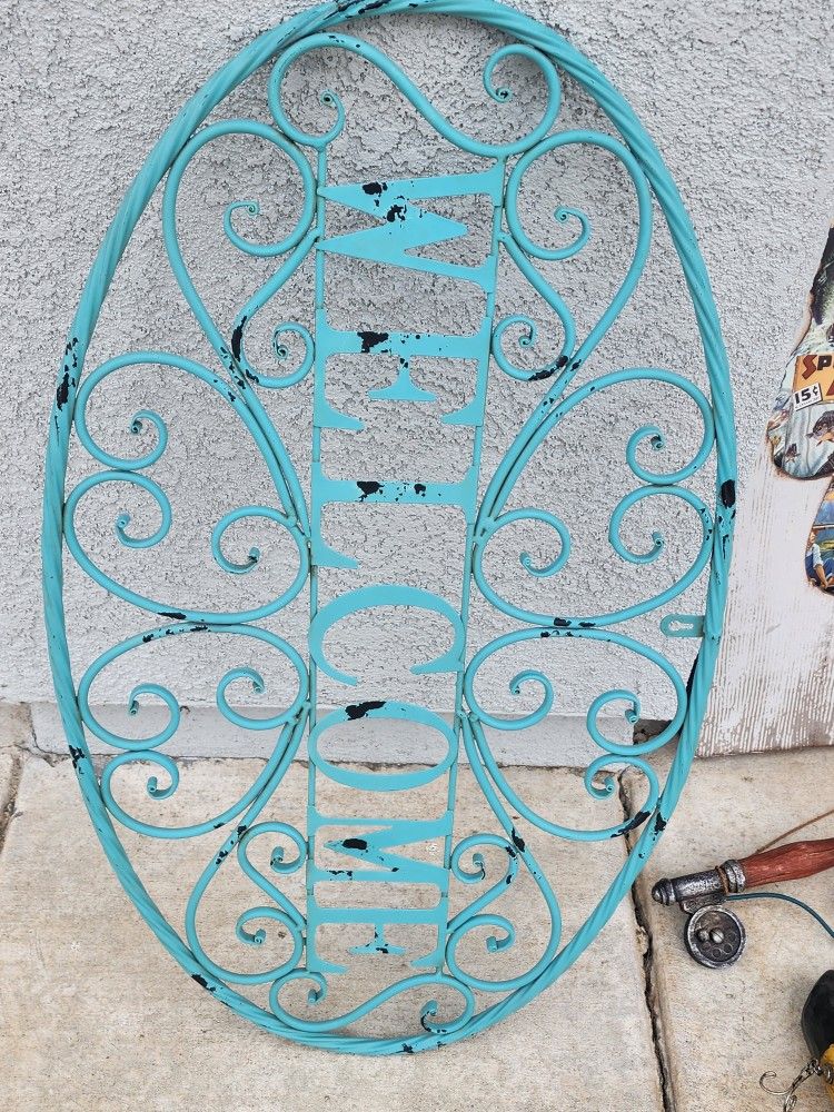 Metal Welcome Sign