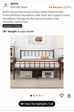 Queen bed frame