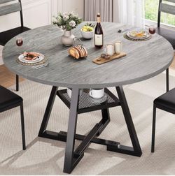 42in Grey Round Table