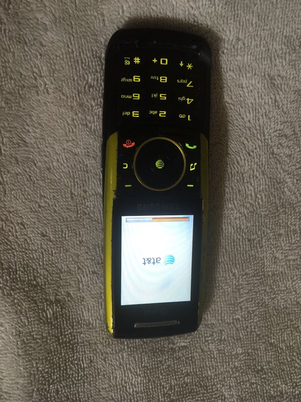 VINTAGE Samsung AT&T slide phone w/charger ~ tested ::$20 for Sale in