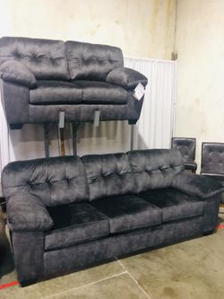 Gray Sofa and Loveseat Set Sale