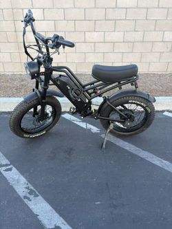 HappyRun G50 Fat Tire Electric Bike Black - Fully Assembled
