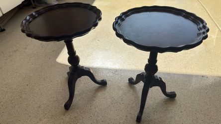 Wooden side tables