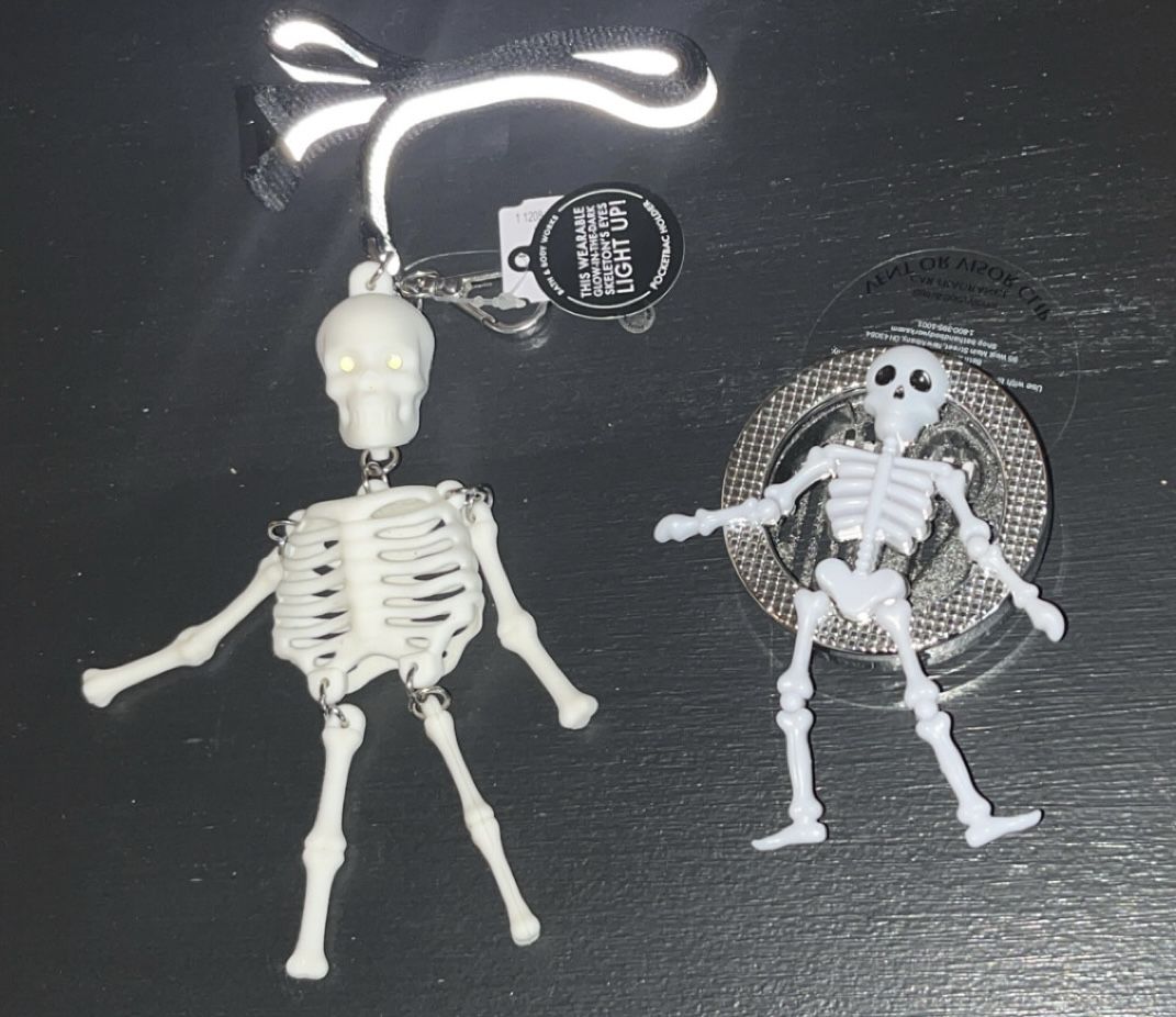 Bath And Bodyworks Halloween Skeleton Sanitizer Holders 