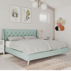 King Size Bed (light green)