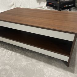 Costway Walnut Coffee Table