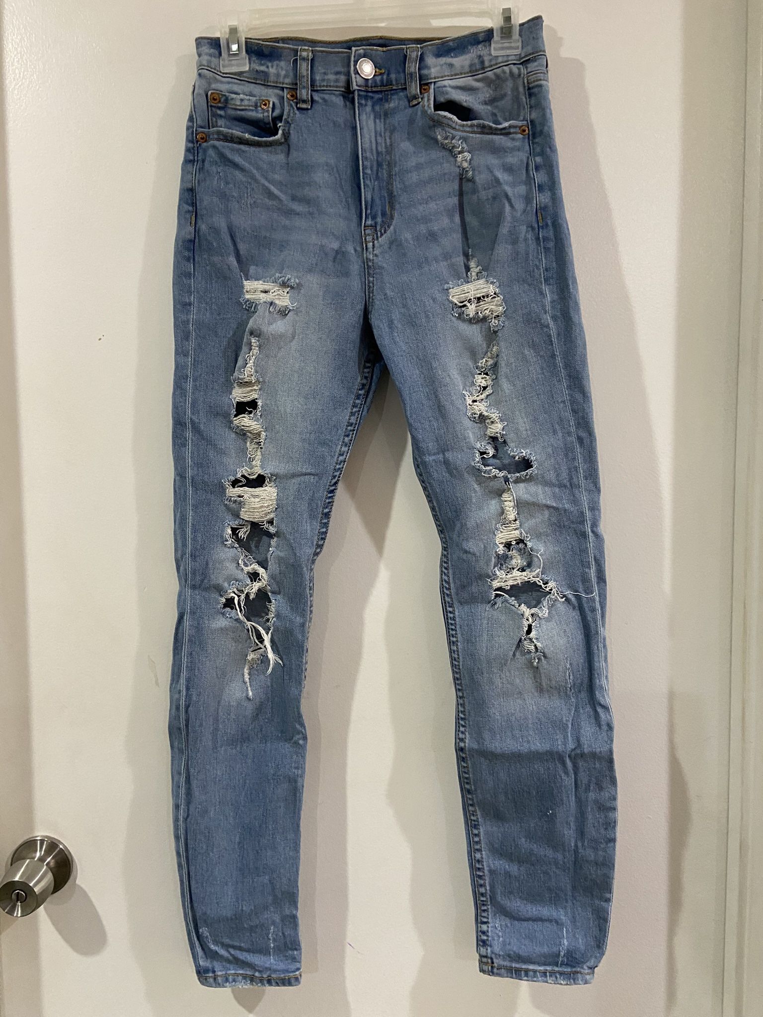 AERO Jeans Custom Hand Painted Cheeky Jeggings