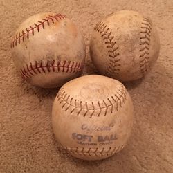 Vintage softballs