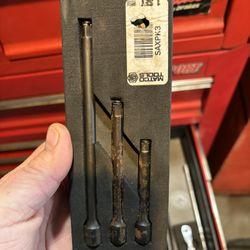 1/4 Inch Drive 3 Piece Impact Extension Set 