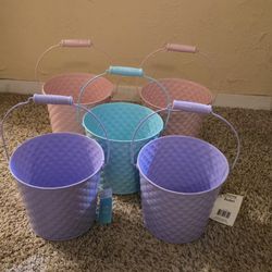 5 New Aluminum Easter Baskets