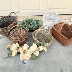 Your choice baskets and floral $10 each or buy all for discount