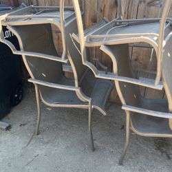 Patio Set 6 Chairs And Table In Good Condition 