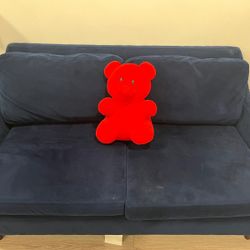 West Elm Blue Couch (2 Seater)