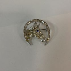 Vintage Shiny Horse head Brooch