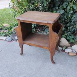 Antique Table  Magazine Racks Sturdy
