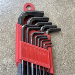 Vintage 13 Piece Hex Key Set