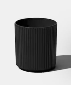 Veradek Demi 16” Modern Black Planter